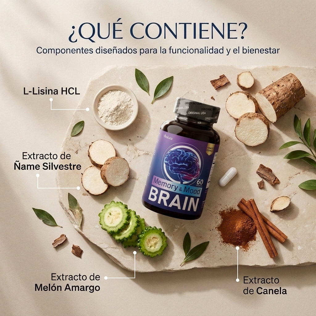 Memory Mood Brain: Mejora tu memoria, concentración y claridad mental.
